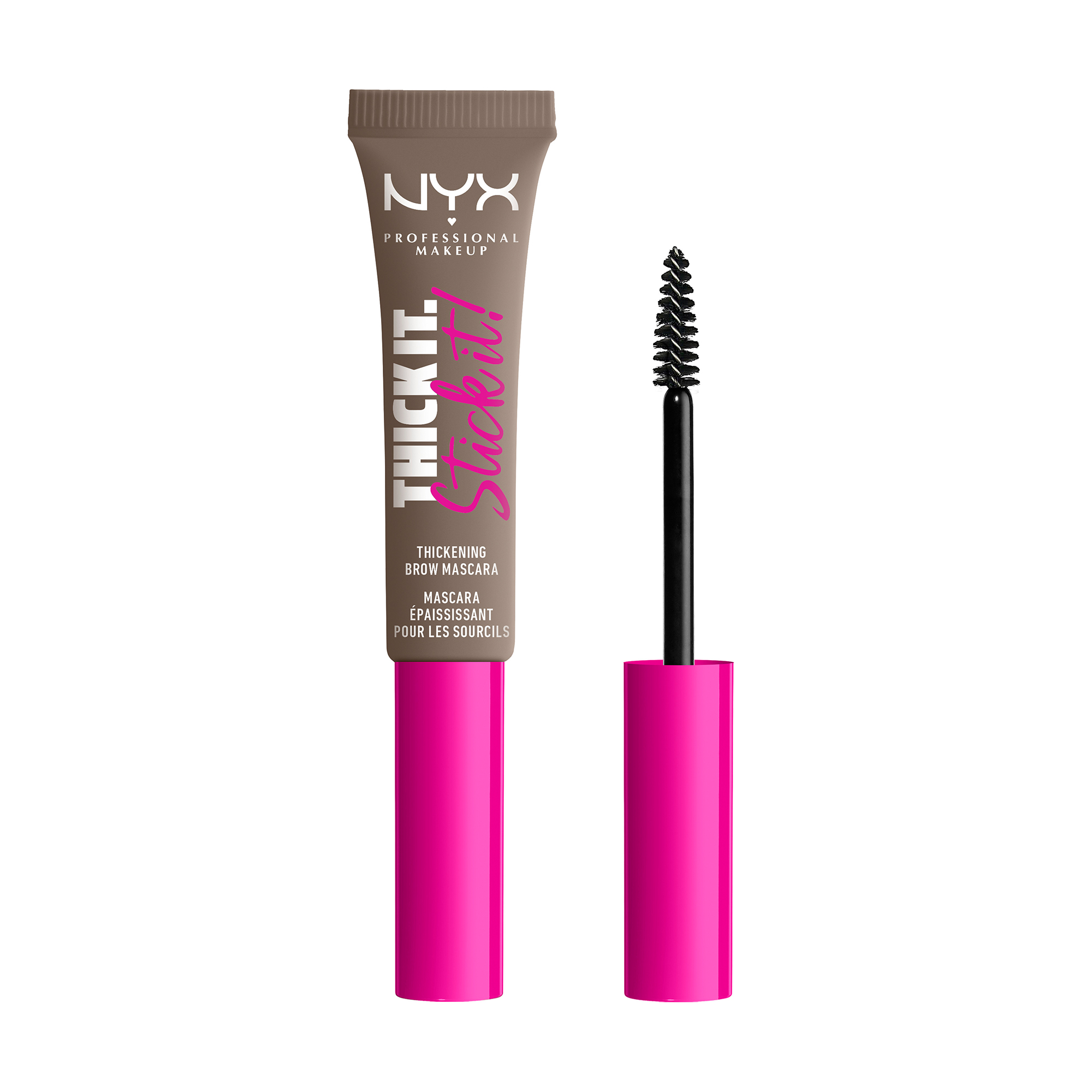 Уцінка! Туш для брів, що надає щільності NYX Professional Makeup Thick It Stick It Thickening Brow Mascara 01 Taupe, 7 мл
